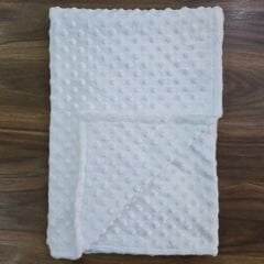Murat baby çift katlı nohut battaniye 80×90 cm  BEYAZ