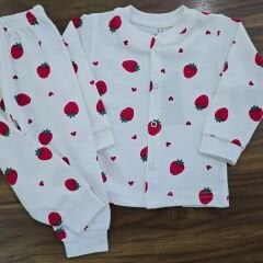Beberium baby çıtçıtlı çilekli takım