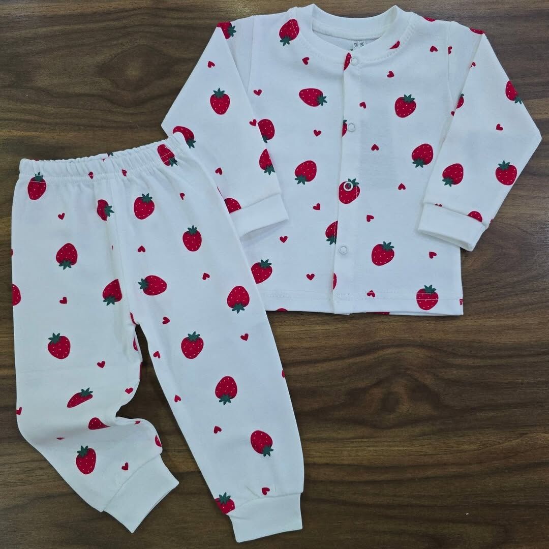 Beberium baby çıtçıtlı çilekli takım