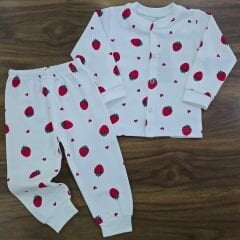 Beberium baby çıtçıtlı çilekli takım