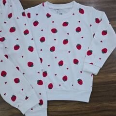 Beberium baby çıtçıtlı çilekli takım 3-6 yaş