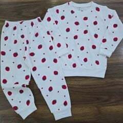 Beberium baby çıtçıtlı çilekli takım 3-6 yaş