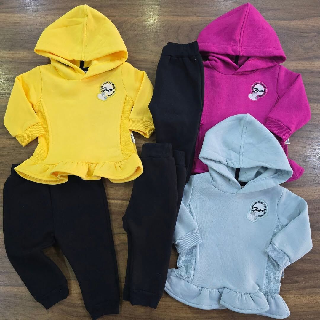 Miniworld baby kapşonlu 3ip içi şardonlu kışlık takım