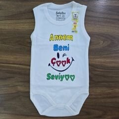 Babytoo baby yazılı çıtçıtlı badi