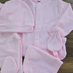 New world baby fitilli 5'li yenidoğan takım 0-3 ay pembe