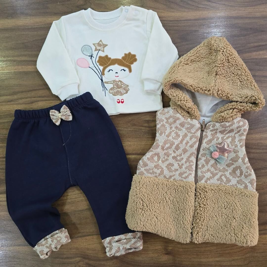 Minice kapşonlu şişme yelekli takım