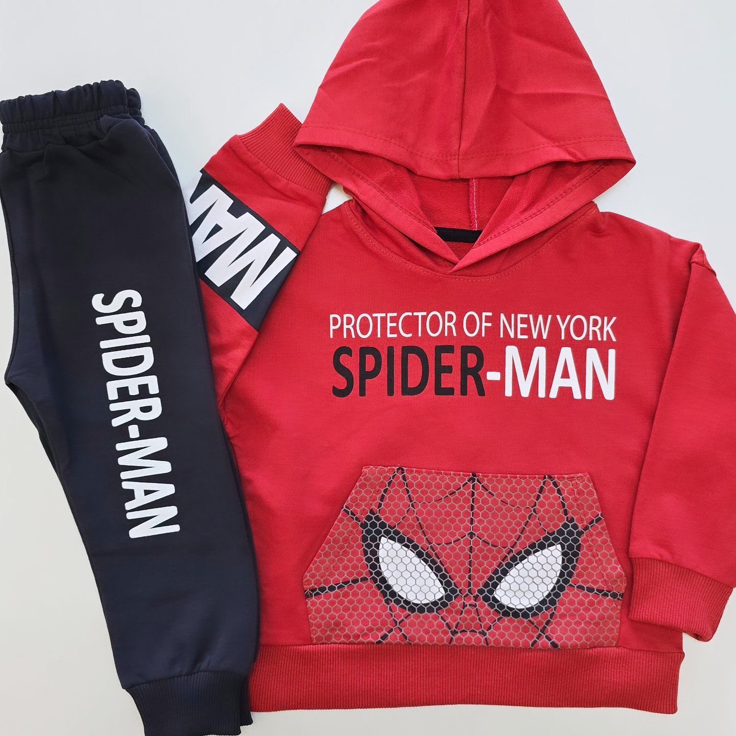 Ram çocuk kapşonlu spider takım