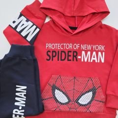 Ram çocuk kapşonlu spider takım