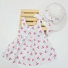 KİDEX ŞAPKALI ELBİSE 3-6-12-18-24 AY