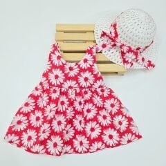 KİDEX ŞAPKALI ELBİSE 3-6-12-18-24 AY