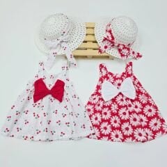 KİDEX ŞAPKALI ELBİSE 3-6-12-18-24 AY