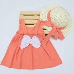 KİDEX ŞAPKALI ELBİSE 3-6-12-18-24 AY