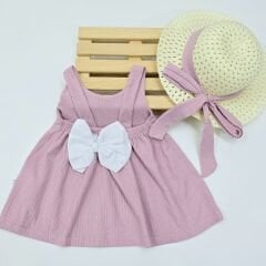 KİDEX ŞAPKALI ELBİSE 3-6-12-18-24 AY