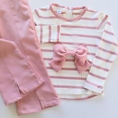 Aycity kids fiyonklu pantolonlu takım