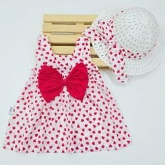 KİDEX ŞAPKALI ELBİSE 3-6-12-18-24 AY