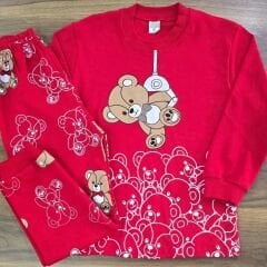 Ayıcıklı mevsimlik pijama takım