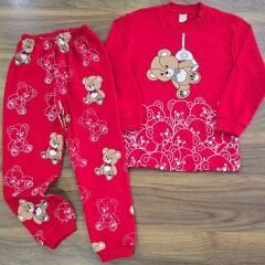 Ayıcıklı mevsimlik pijama takım