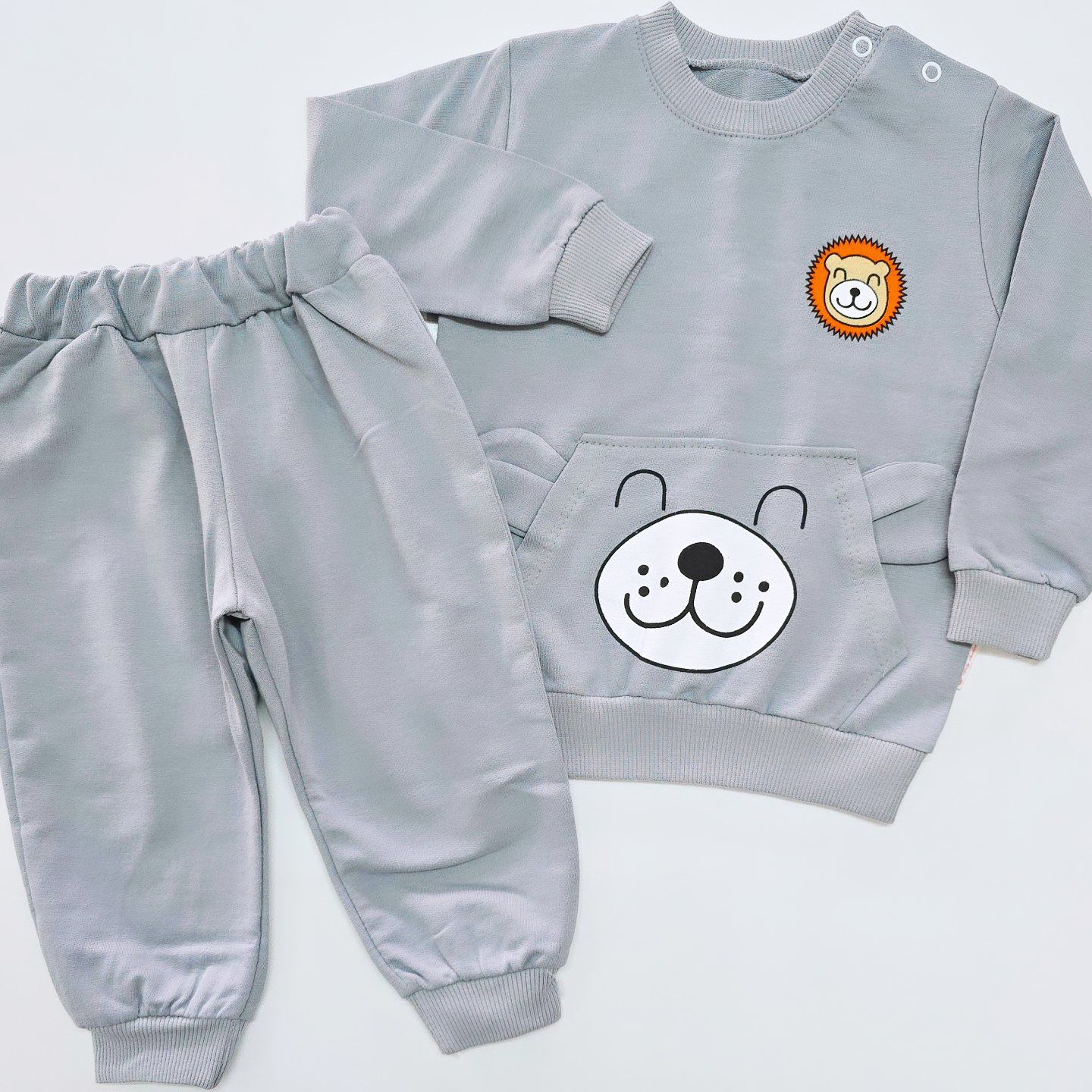 Güles baby kulaklı ayıcıklı takım