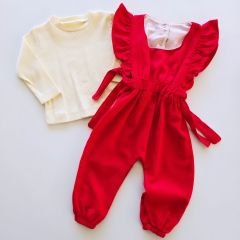 Tufitto baby fitilli badili kadife salopet