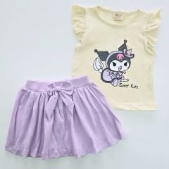 Deco kids bandanalı etekli takım