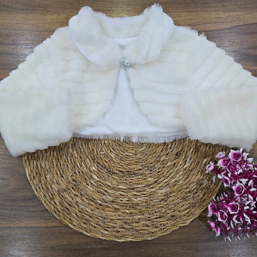 Peluş taşlı bolero 2-5 YAŞ