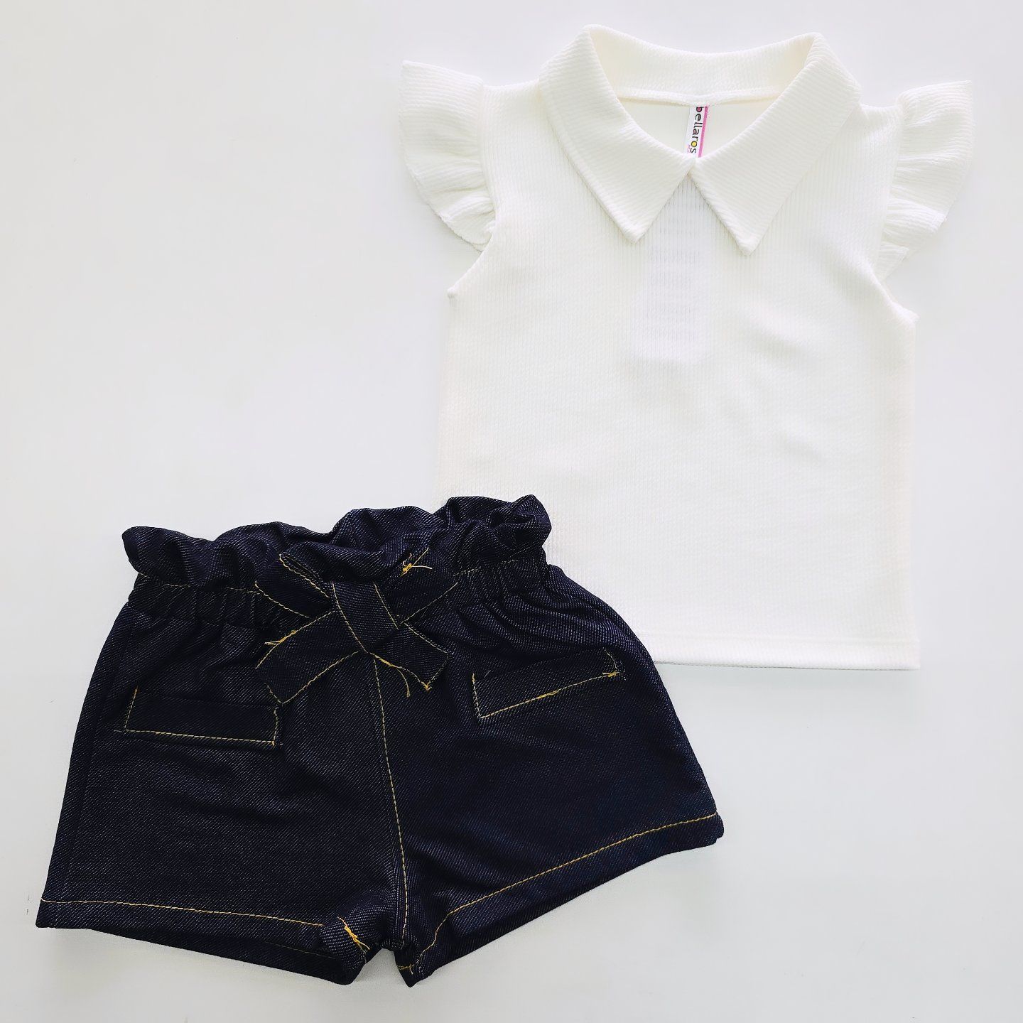 Bellarose kids kot şortlu takım