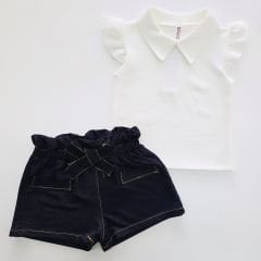 Bellarose kids kot şortlu takım