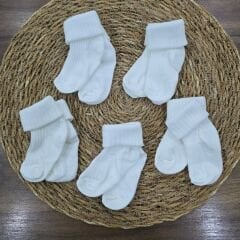 5'li kutulu düz çorap 0-6 AY