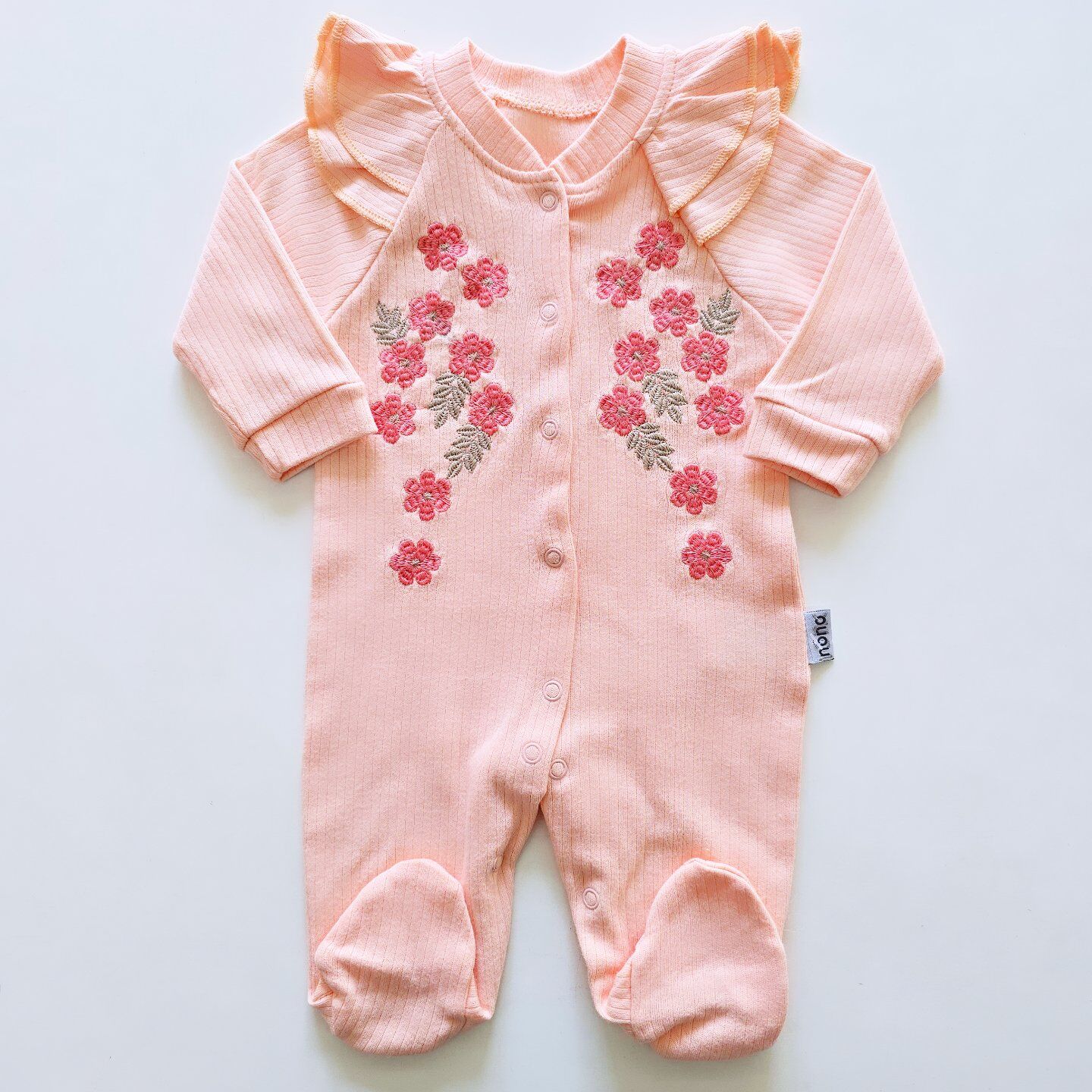 Nono baby çiçek nakışlı tulum