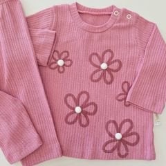 Pepelino baby ponponlu papatyalı takım