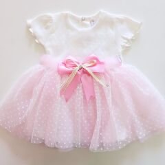 Bulşen baby puanlı tüllü elbise