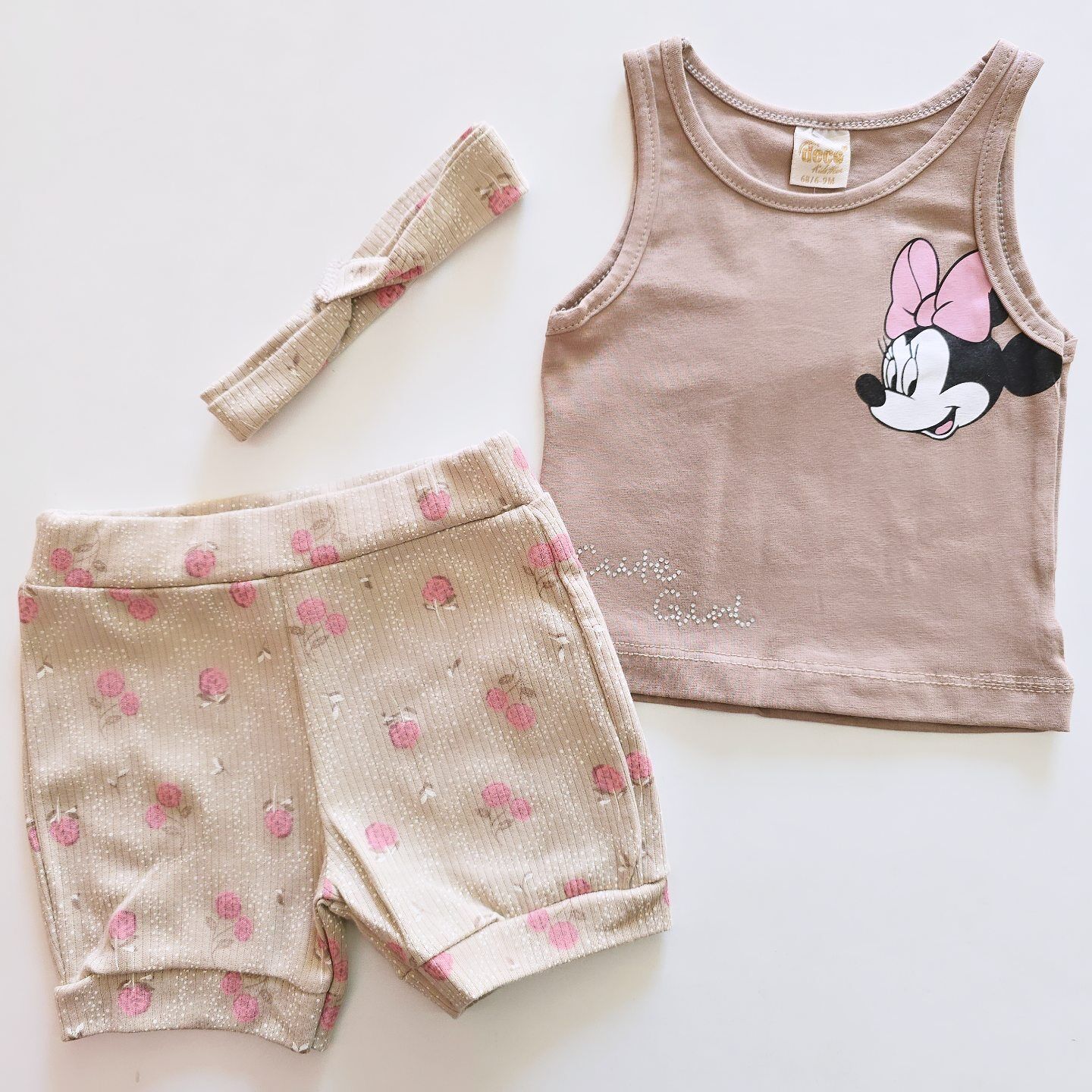 Deco baby çiçekli bandanalı takım