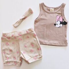 Deco baby çiçekli bandanalı takım
