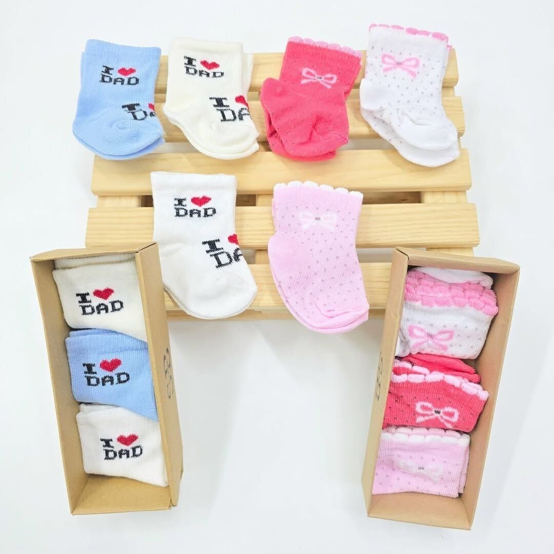 SVS BABY 6LI ÇORAP 0-6 AY pembe