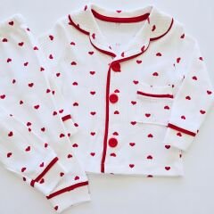 Dolaş kids kalpli pijama takım