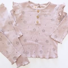 Deco baby papatyalı fitilli takım