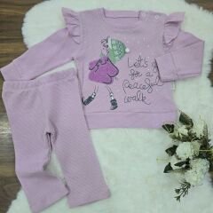 Süzene kız modelli waffle takım