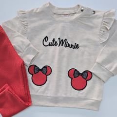 Deco baby minnie nakışlı takım