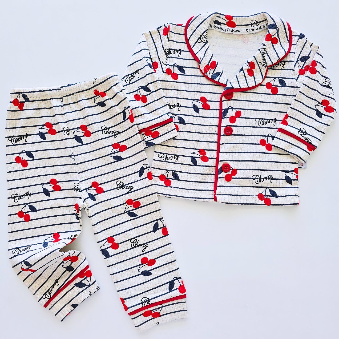 Murat baby kirazlı pijama takım