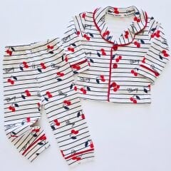 Murat baby kirazlı pijama takım