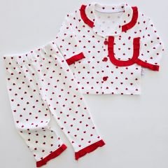 Murat baby kalpli cepli fırfırlı pijama takım