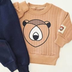 Vovido kids 3ip şardonlu alt,kapitone üst kışlık takım
