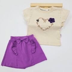 DONİNO KALP NAKIŞLI TAKIM 6-9-12-18-24 AY