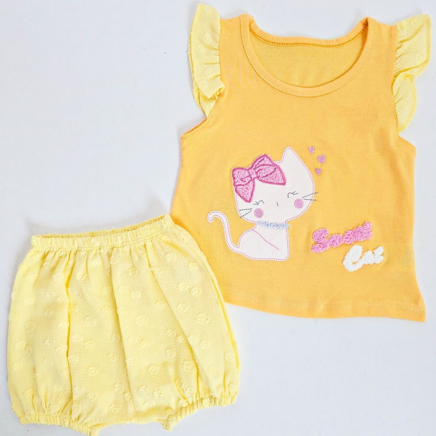 Baby hii kedi nakışlı takım