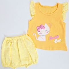 Baby hii kedi nakışlı takım