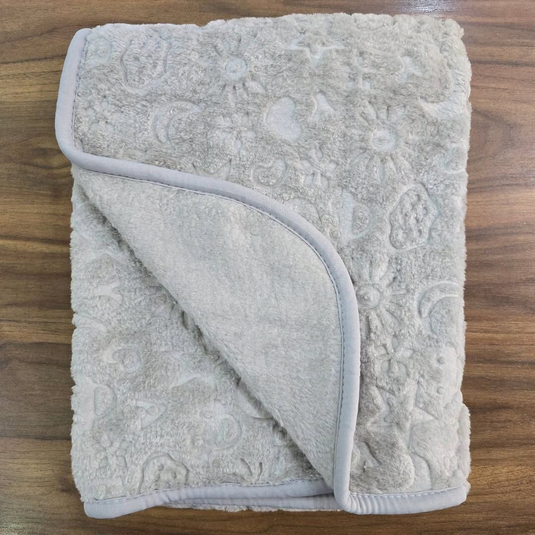 Juuta baby kabartmalı kışlık kalın peluş battaniye 100x120 cm