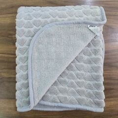 Juuta baby kabartmalı kışlık kalın peluş battaniye 100x120 cm