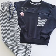 Cmk kids çizgili cepli tarz takım