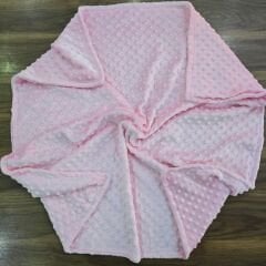 Murat baby çift katlı nohut battaniye 80×90 cm pembe