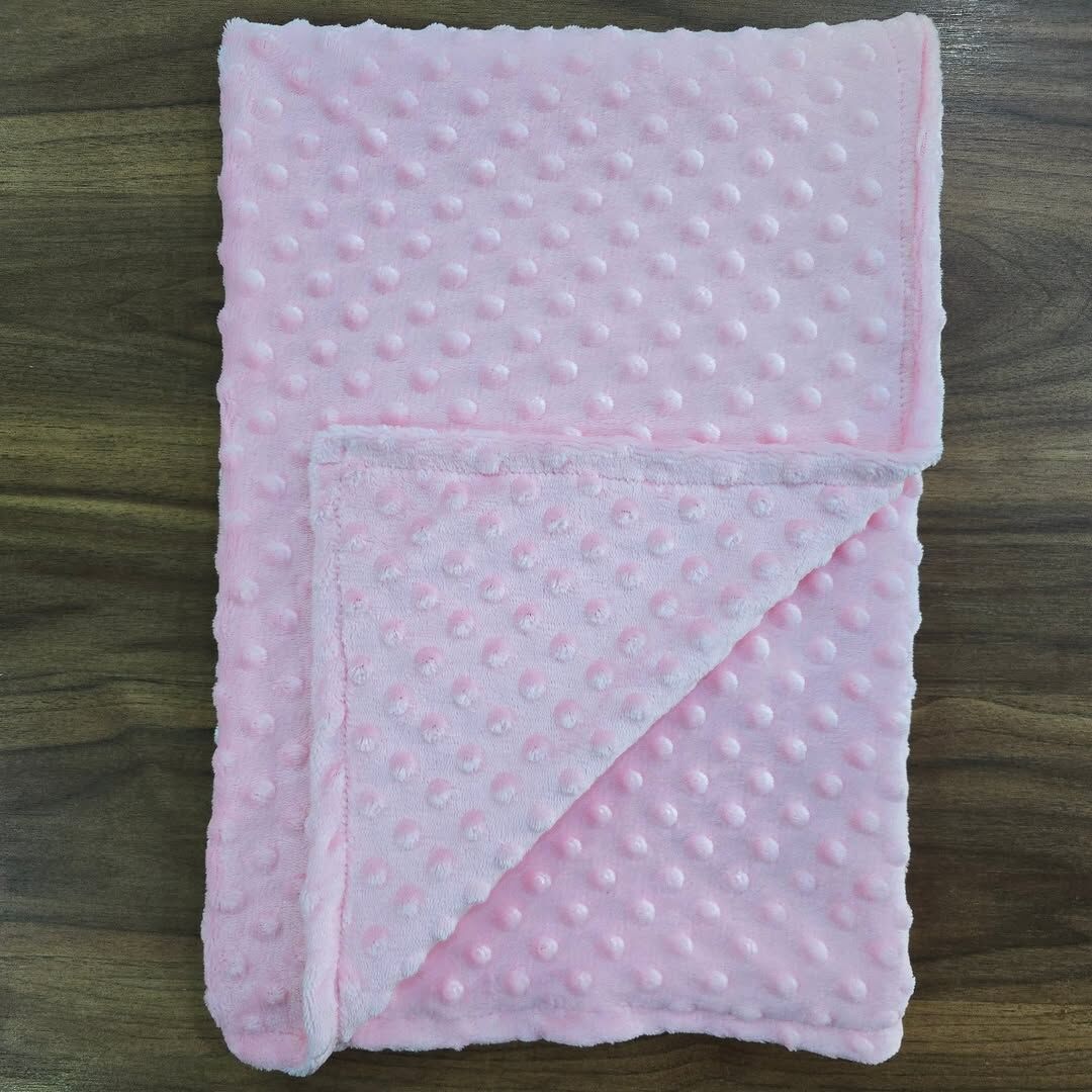 Murat baby çift katlı nohut battaniye 80×90 cm pembe